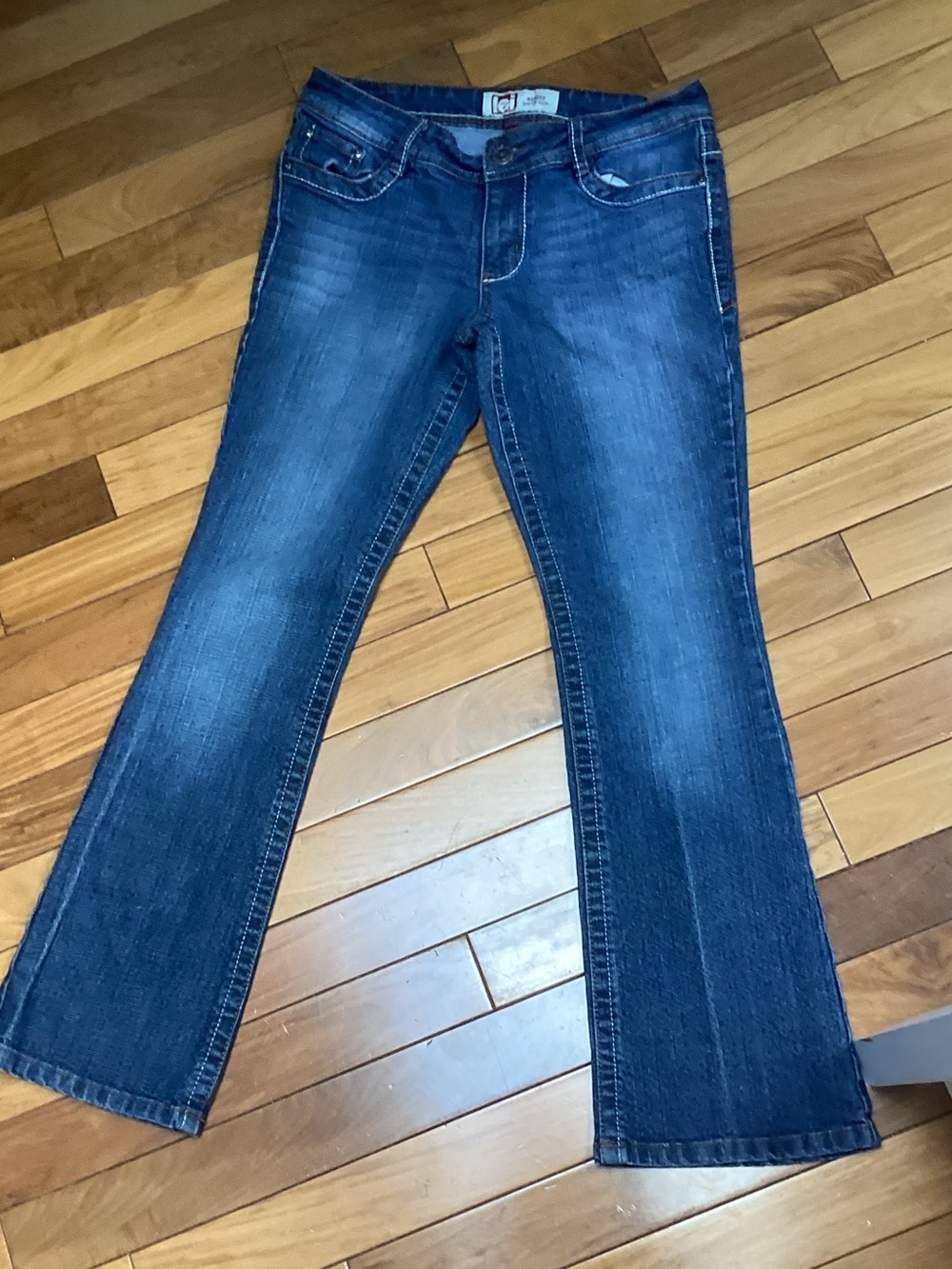 lei Women's Dark Blue Flare Jeans